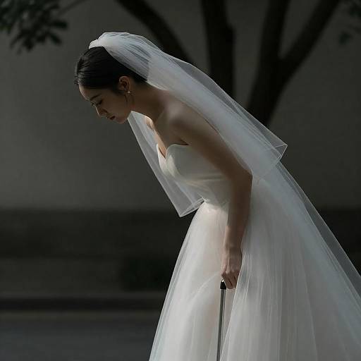 Shadowy Bride in Whimsical Light