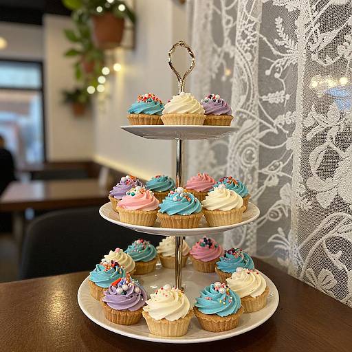 Colorful Cutecakes in Cozy Café