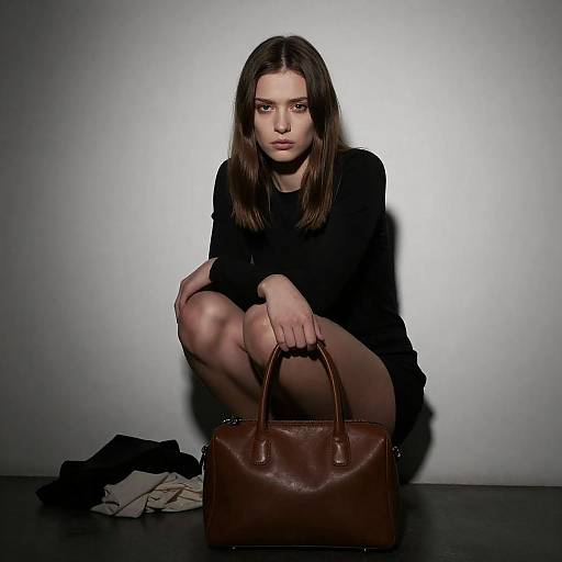 Melancholic Woman in Shadowy Corner