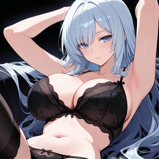Elegant Silhouette of a Woman in Lingerie Elegant Silhouette of a Woman in Lingerie