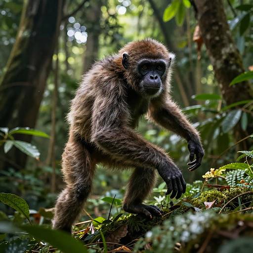 Hyper-Realistic Simian in Jungle