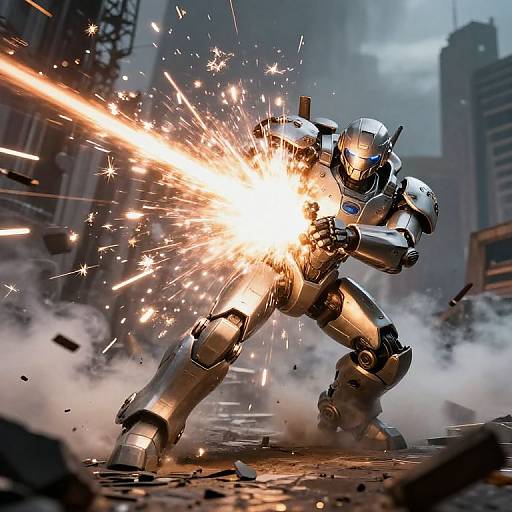 Epic Robotic Exosuit Repulsor Blast