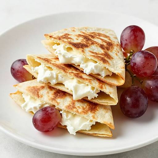 Brie and Grape Quesadilla Delight