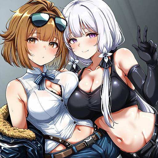 Illustration of Grizzly mkv (girls' frontline), girls' frontline in the style of Machismo fuji