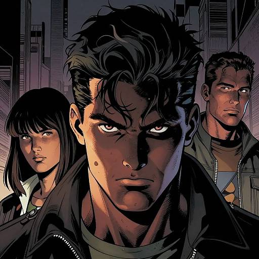 Shadowy All-American Urban Comic Character