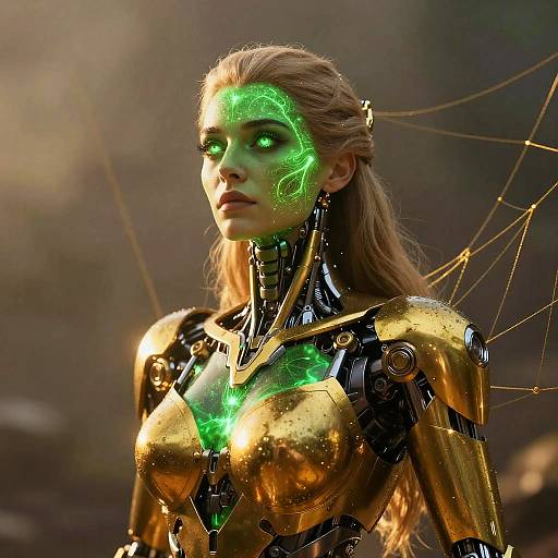 Cinematic Portrait of a Mechanical Beauty