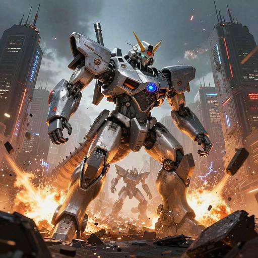 Epic Mech vs Kaiju Sci-Fi Battle