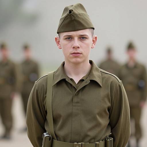 Realistic Infantry Soldier Portrait