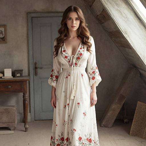 Bohemian Chic Woman in Wonderland Attic