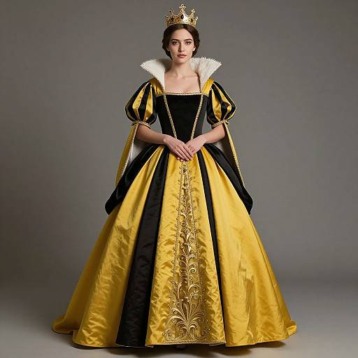 Modern Queen in Yellow and Black