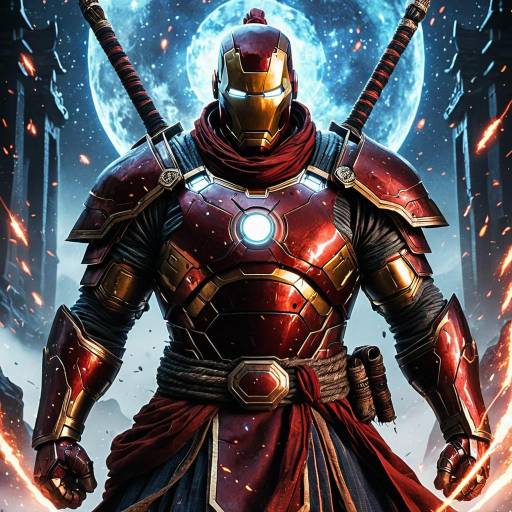 Warrior Monk in Fantasy Armor