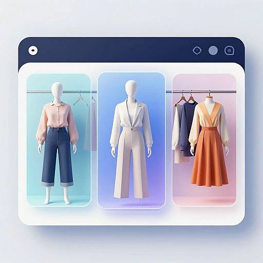 Futuristic Virtual Wardrobe Interface