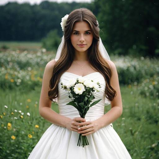 Enchanting Outdoor Wedding Dress Portrait