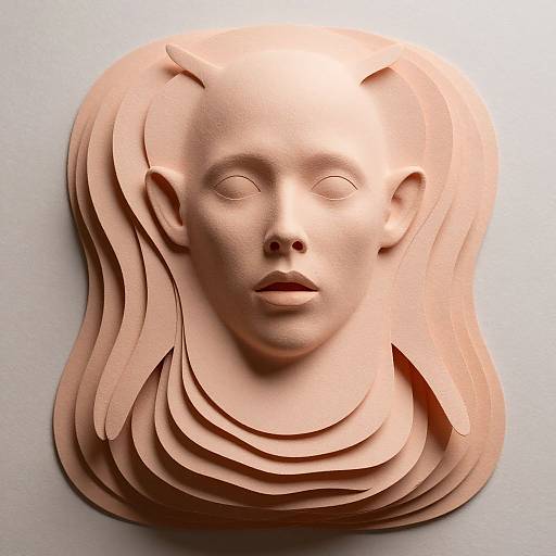 Layered Paper Human to Doppelganger