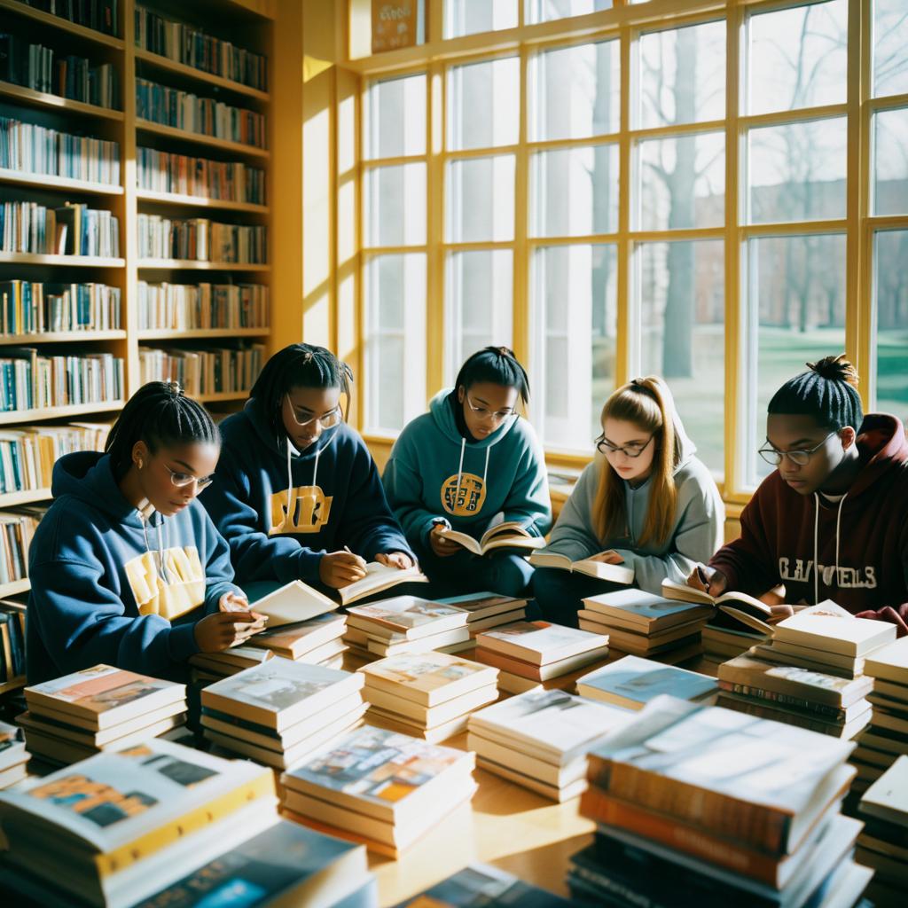 Nostalgic College Study Session in Film