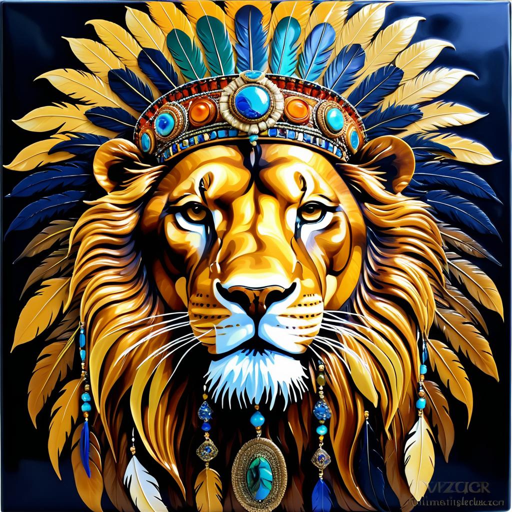 Surreal Lion Tribute to Sekhmet