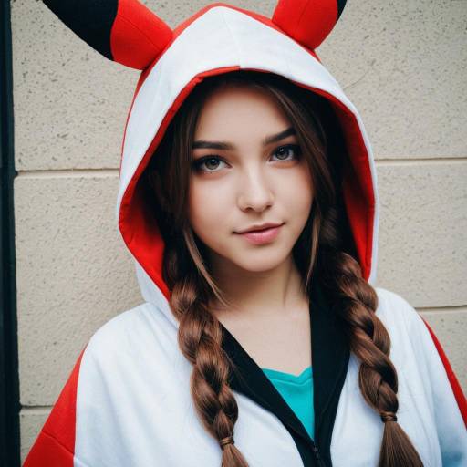 Girl in Realistic Pokemon Halloween Costume