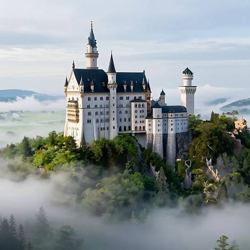 Majestic Castle on Floating Island