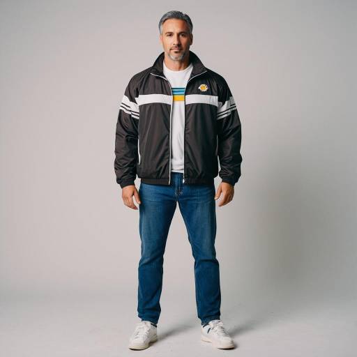 Middle-aged Man in 90s Sportswear