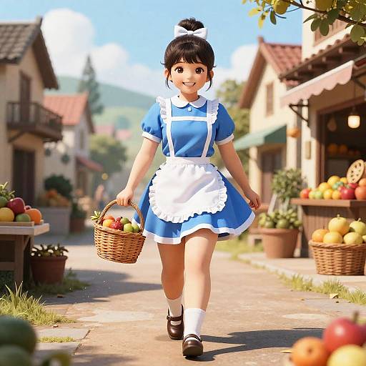 Sunlit Belle Waifu Market Stroll