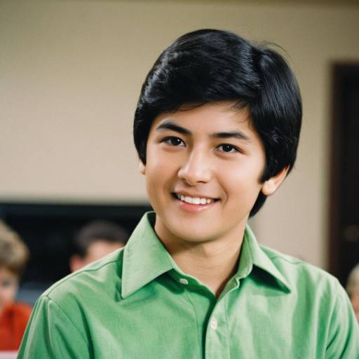 Smiling Teen Boy in Green Shirt