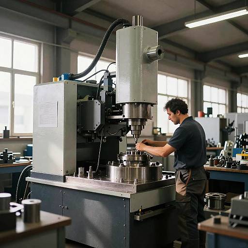 Machinery Engineer in Industrial Workshop