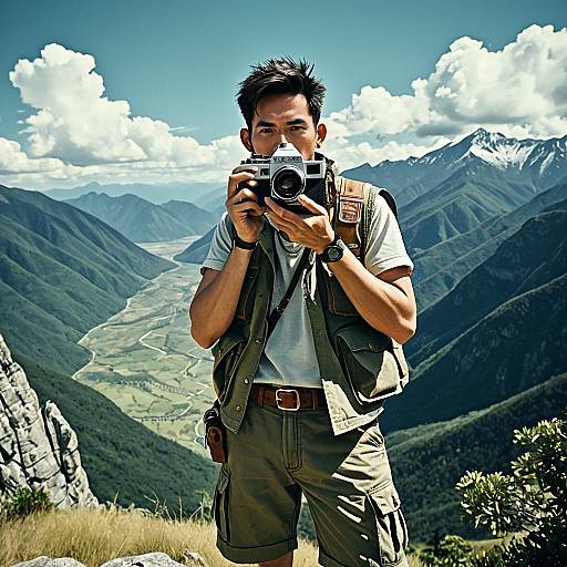 Monkey Punch Style Mountain Photographer Photo