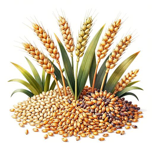 Cross-Section of Wheat, Rye, Spelt