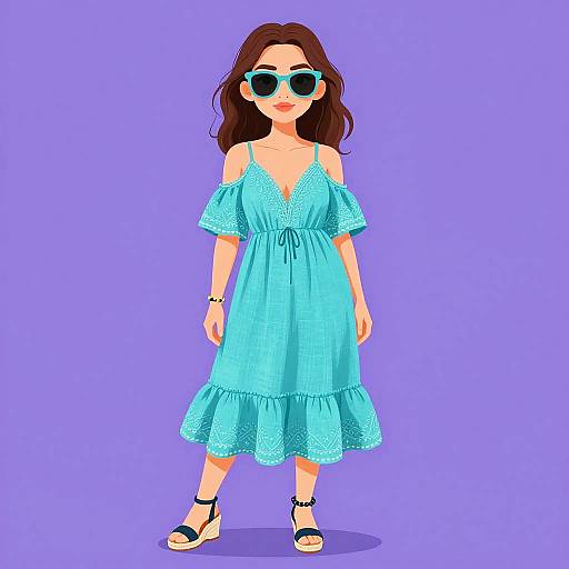 Boho Turquoise Sundress Style