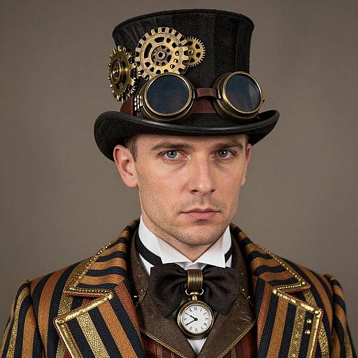 Steampunk Halloween Costume Close-Up