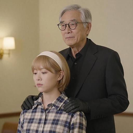 Older Man and Woman Indoor Portrait