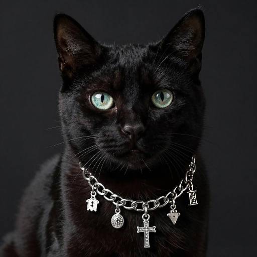 Hyper-Realistic Black Cat Portrait