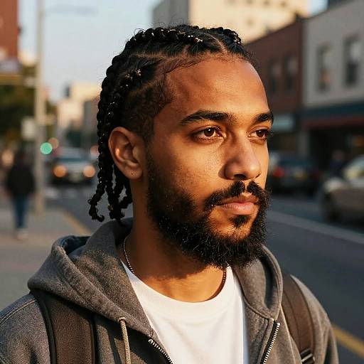 Dynamic Urban Street Style Portrait