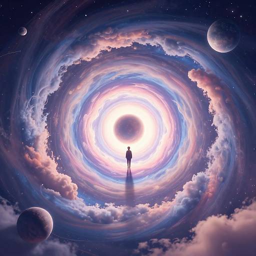 Surreal Floating Pocket Universe