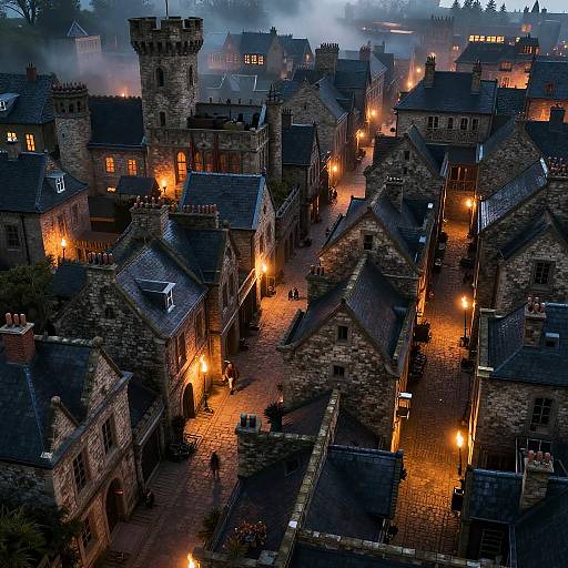 Medieval Urban D&D Battle Map