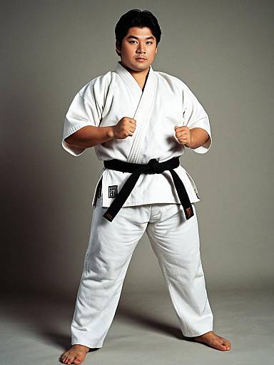 Plus Size Karate Kid in Action