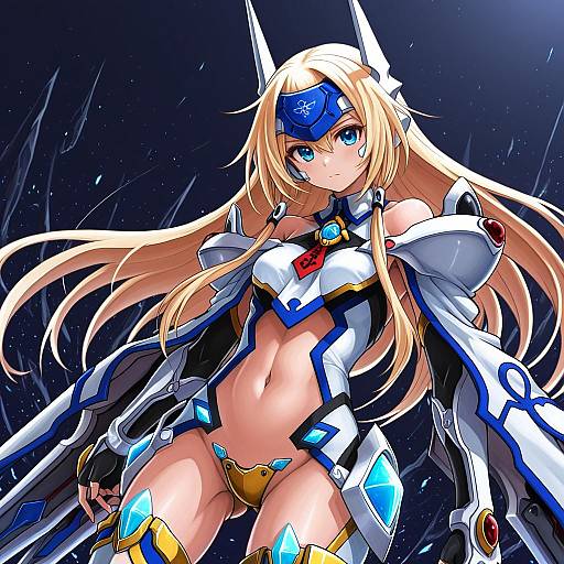 Illustration of Mu-12, blazblue in the style of Shinmon akika