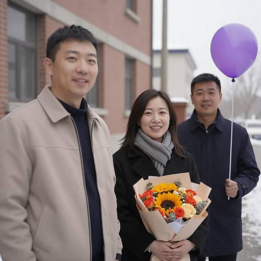 Joyful Outdoor Portrait of Friends