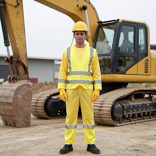 Construction Worker Excavator Costume