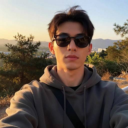 Golden Hour Outdoor Selfie