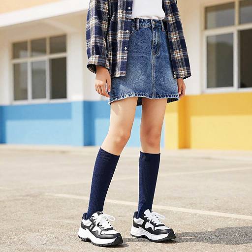 Trendy Western School Girl Outfit