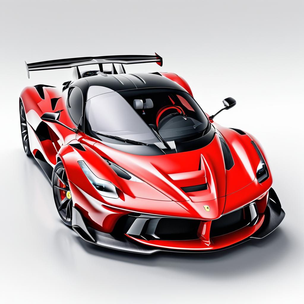 Sleek Hyper-Realistic Luxury Ferrari LaFerrari