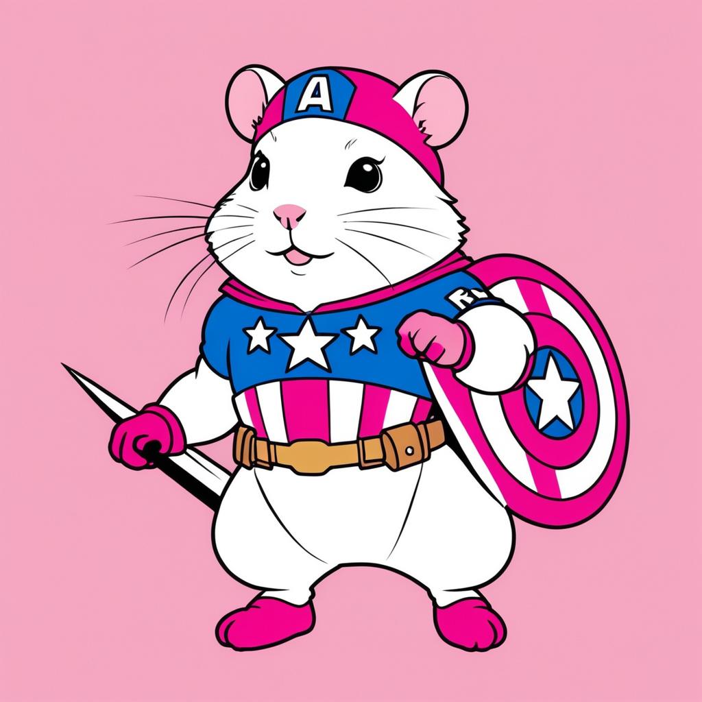 Hamster Hero: Captain America Style