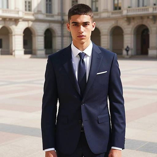 Nape Undercut Young Male Model