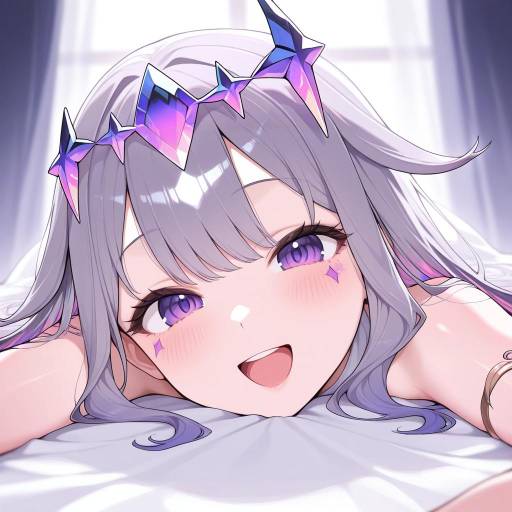 Colorful Virtual YouTuber with Long Hair