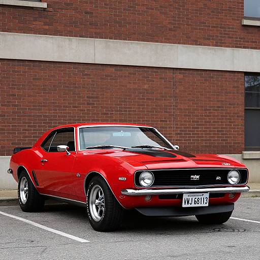 1969 Red Chevrolet Camaro SS