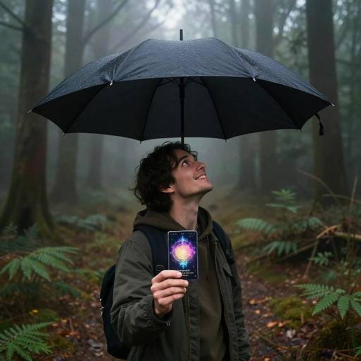 Enchanted Forest Drone Perspective