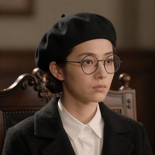 Elegant Portrait of a Thoughtful Woman