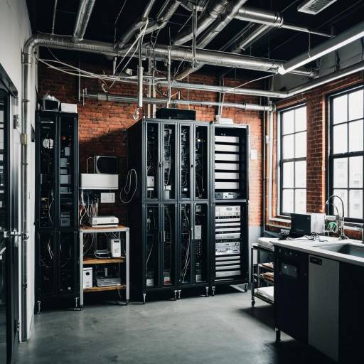 Urban Loft Server Room and Bathroom Mix