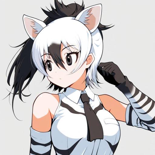 Illustration of Aardwolf (kemono friends), kemono friends in the style of Kanoe soushi